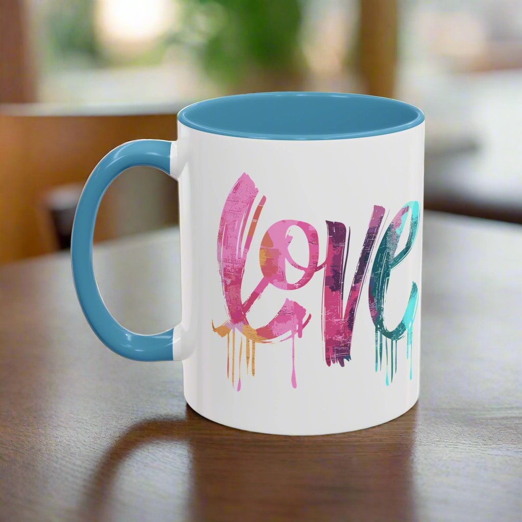 Inspirational Love Never Fails Coffee Mug, Beautiful Crafted Ceramic Cup, Gift for Him Her, Religious Quote, 11oz 15oz