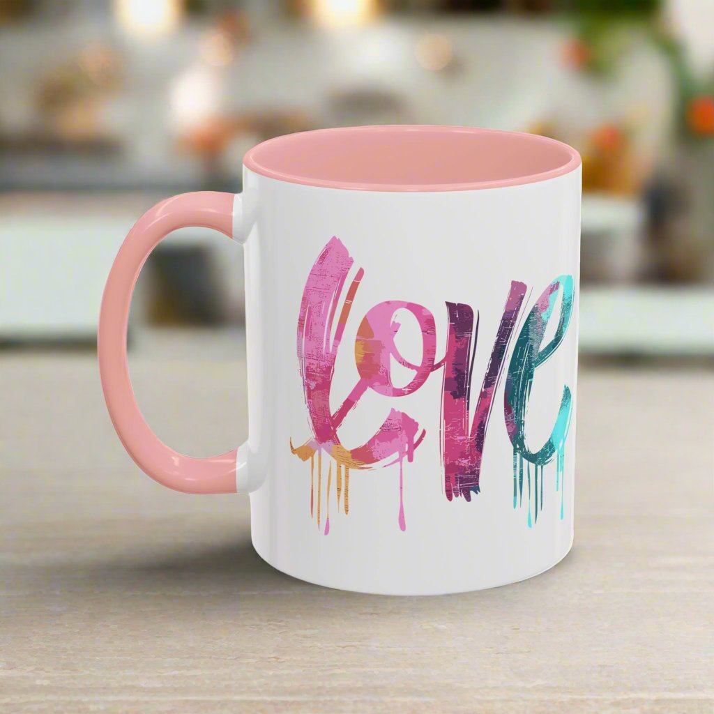 Inspirational Love Never Fails Coffee Mug, Beautiful Crafted Ceramic Cup, Gift for Him Her, Religious Quote, 11oz 15oz