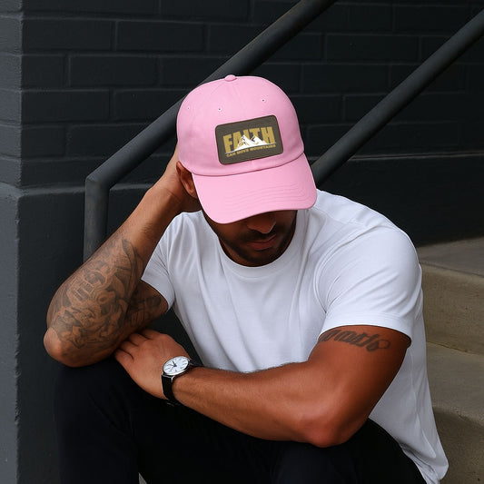 iPhrase Popular Inspiring Quote Faith Can Move Mountains Baseball Hat