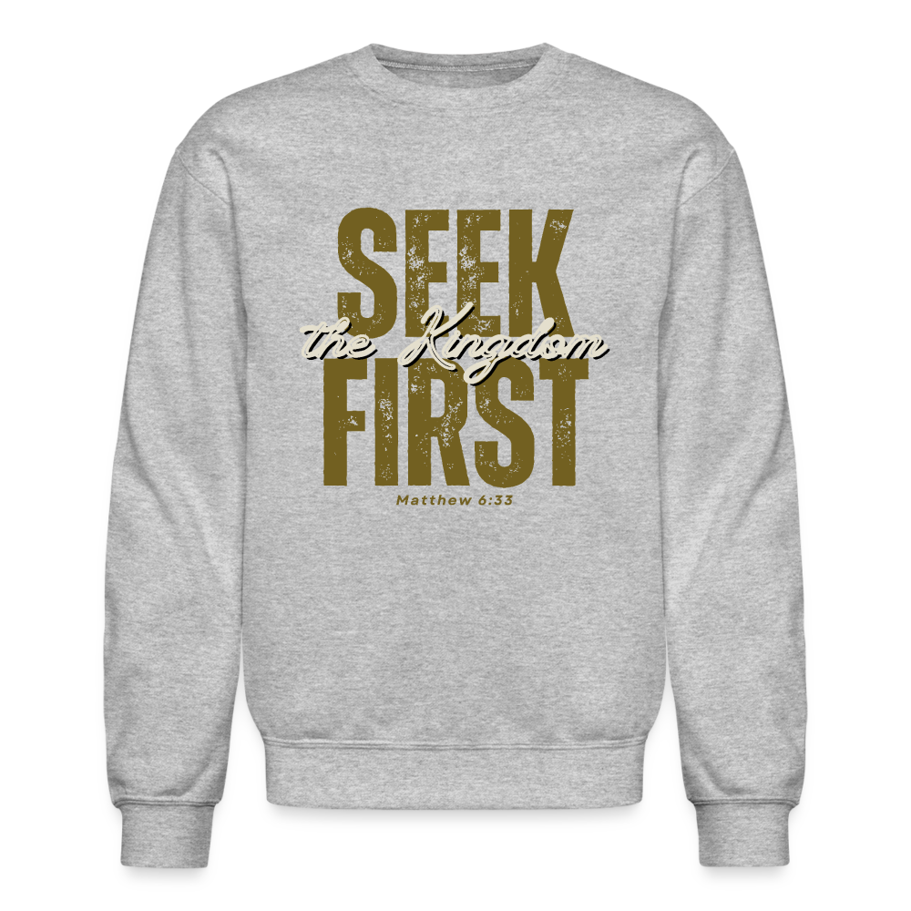 Seek First the Kingdom of God Inspiring Bible Scripture - heather gray