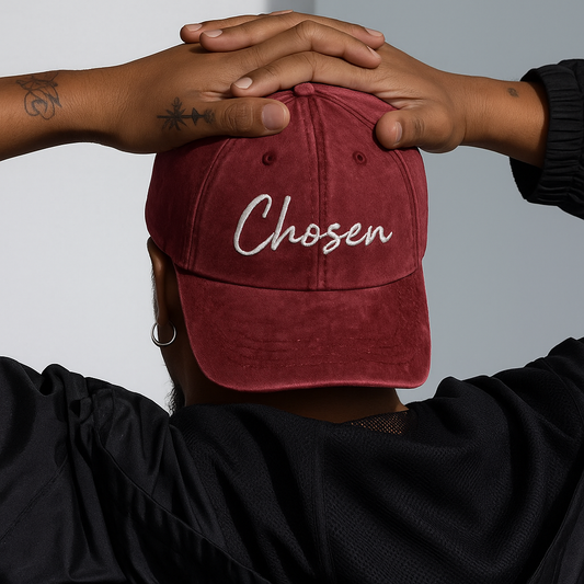 iPhrase Chosen Powerful Word Bible Verse Vintage Cotton Twill Cap