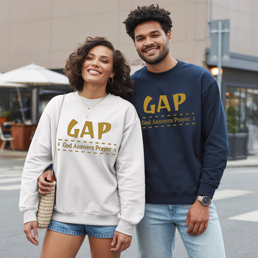 Sweater GAP God Answers Prayer Classic Crewneck Sweatshirt for Men and Women