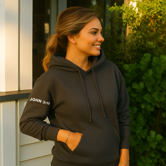 You Are Loved pullover Hoodie, Dark Gray