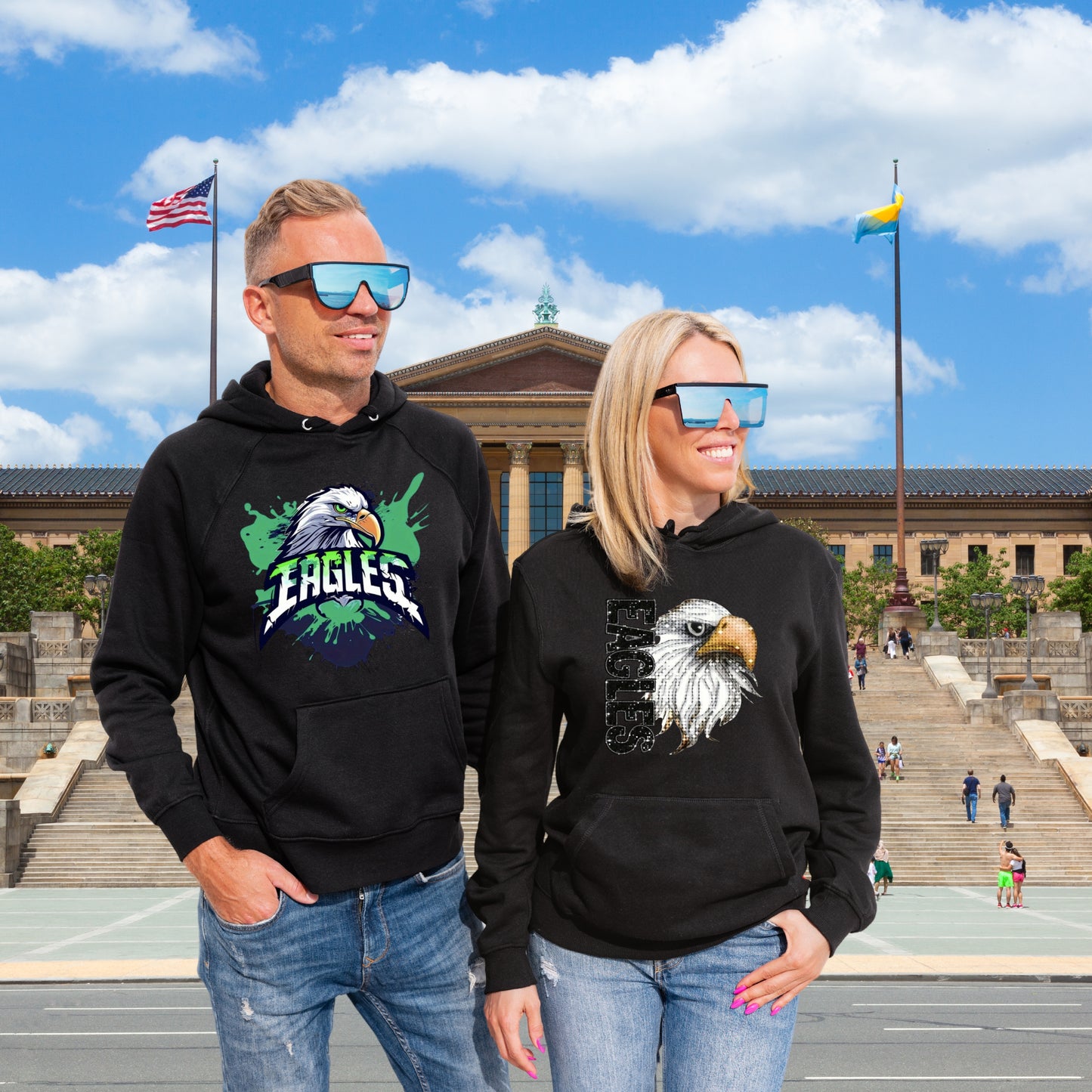 Winning Eagles Philadelphia Football Team Men's Hoodie