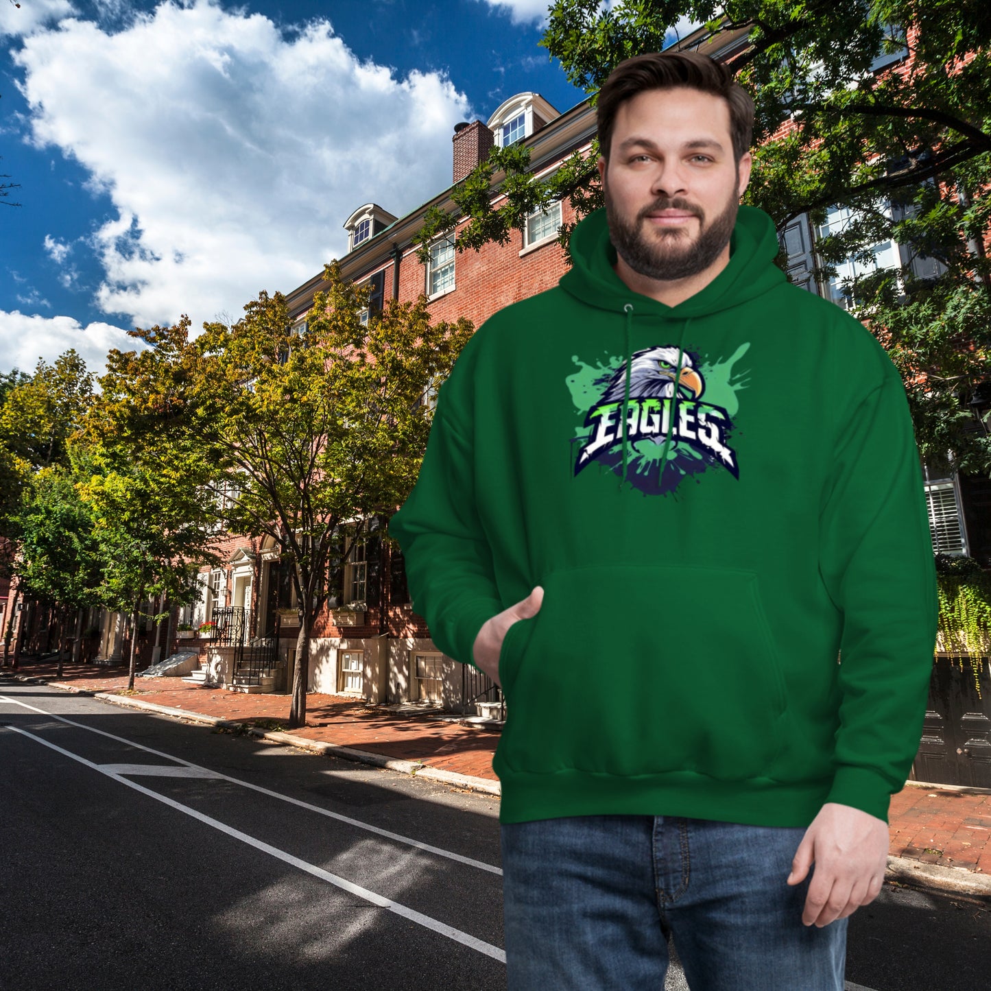 Winning Eagles Philadelphia Football Team Men's Hoodie