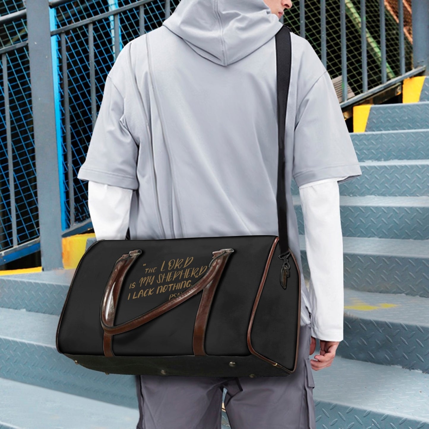 Inspirational Psalm 23 Travel Handbag for Men and Women