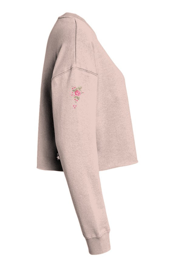 Flower Lightweight Cropped Crew
