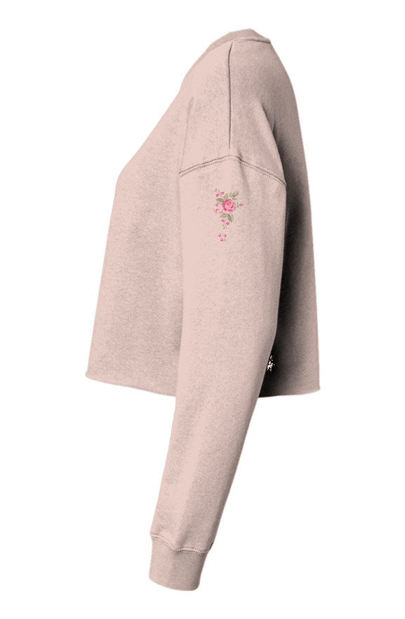 Flower Lightweight Cropped Crew