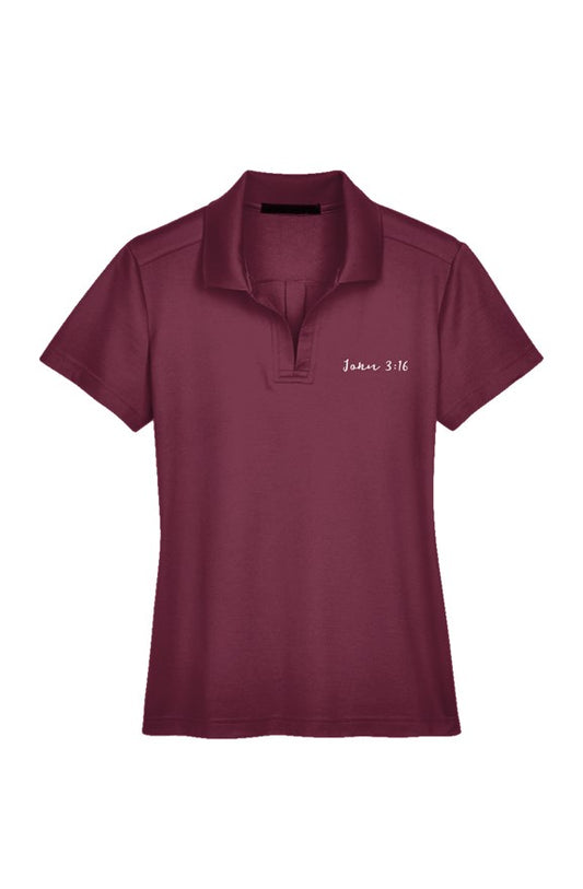 John 3:16 - Ladies' Plaited Polo