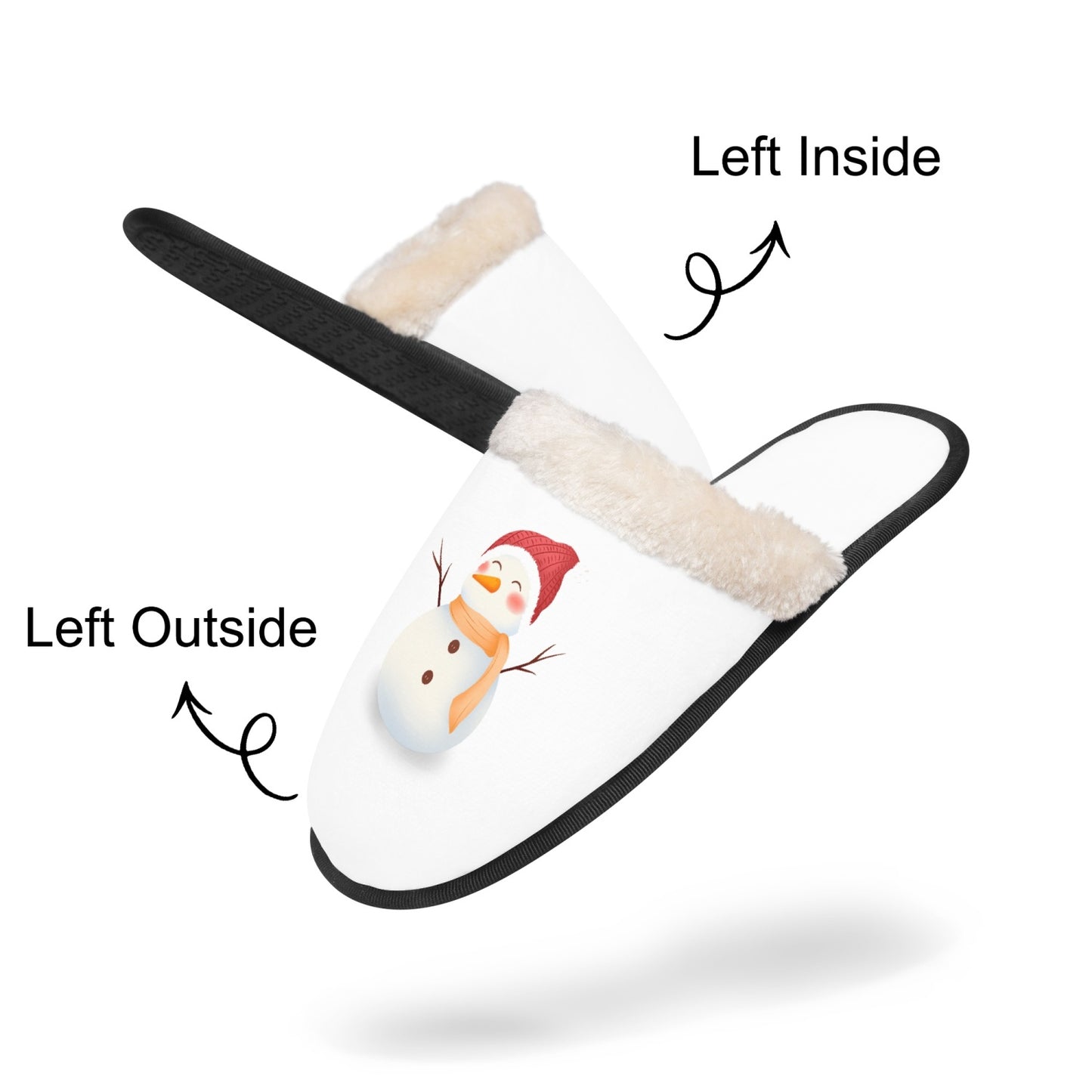 Funny Snowman Home Slippers for home in a Winter season