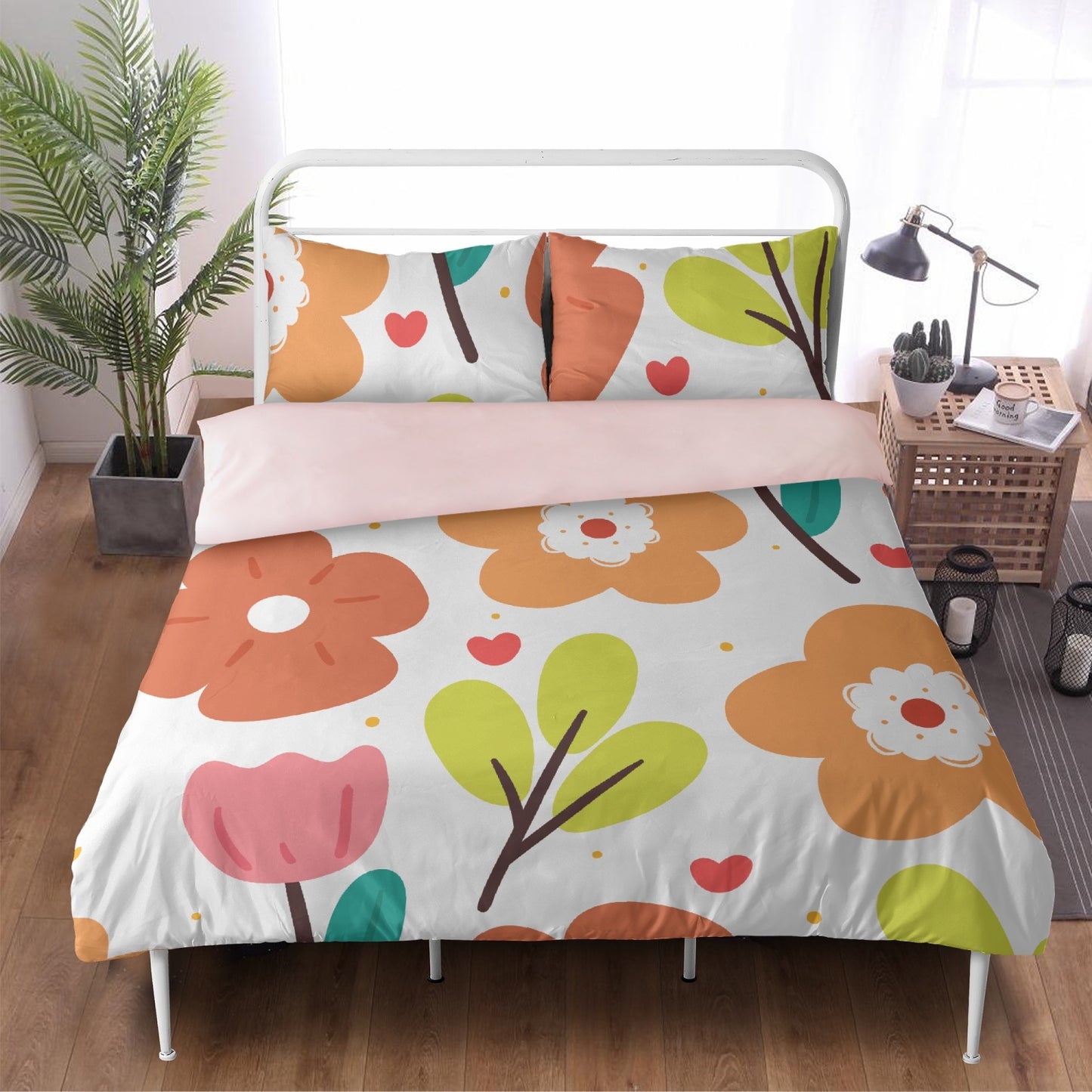 Flower Youth Girls Polyester Bedding Set