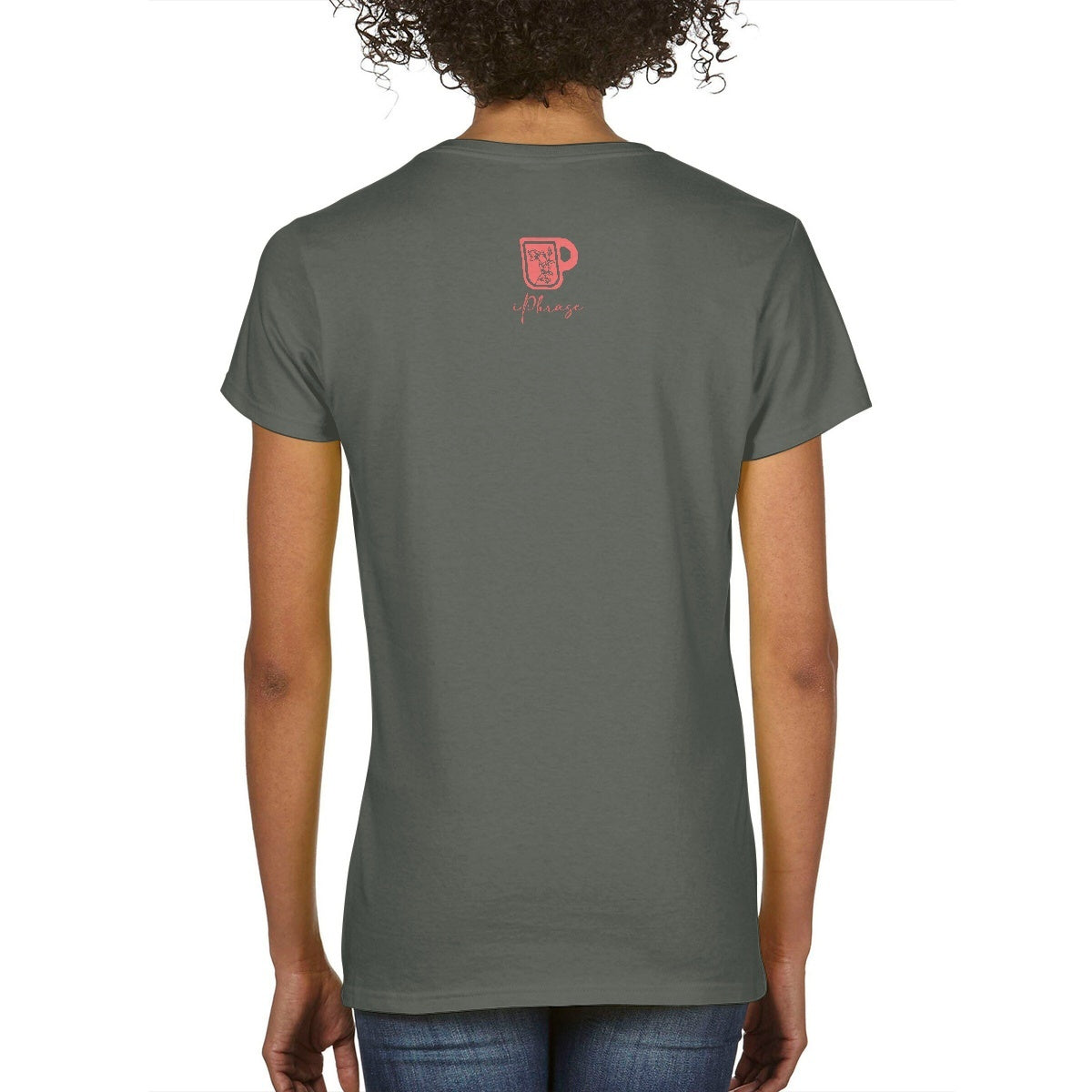 Trust in the Lord Heart Diamond Shape Ladies V-Neck T-Shirts