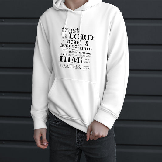 Hoodie Trust In The Lord Bible Verse Pullover Hoodie for Men and Women