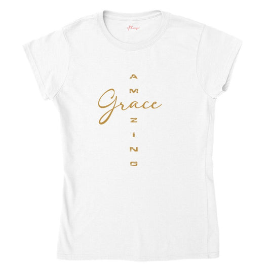 Amazing Grace Classic Crewneck T-shirt for Teenage Girls and Women