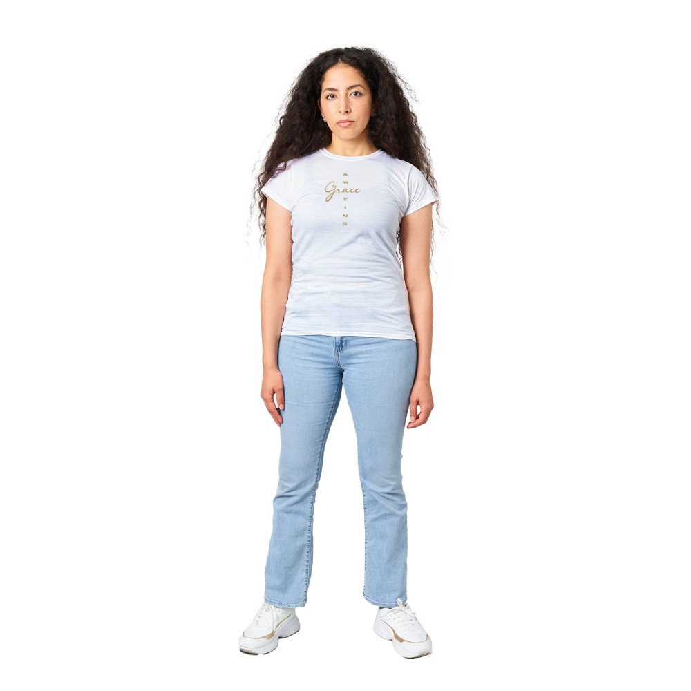 Amazing Grace Classic Crewneck T-shirt for Teenage Girls and Women