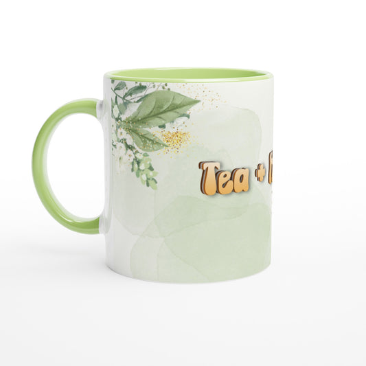 Tea with Honey and Jesus, 11oz Mug with Color Inside