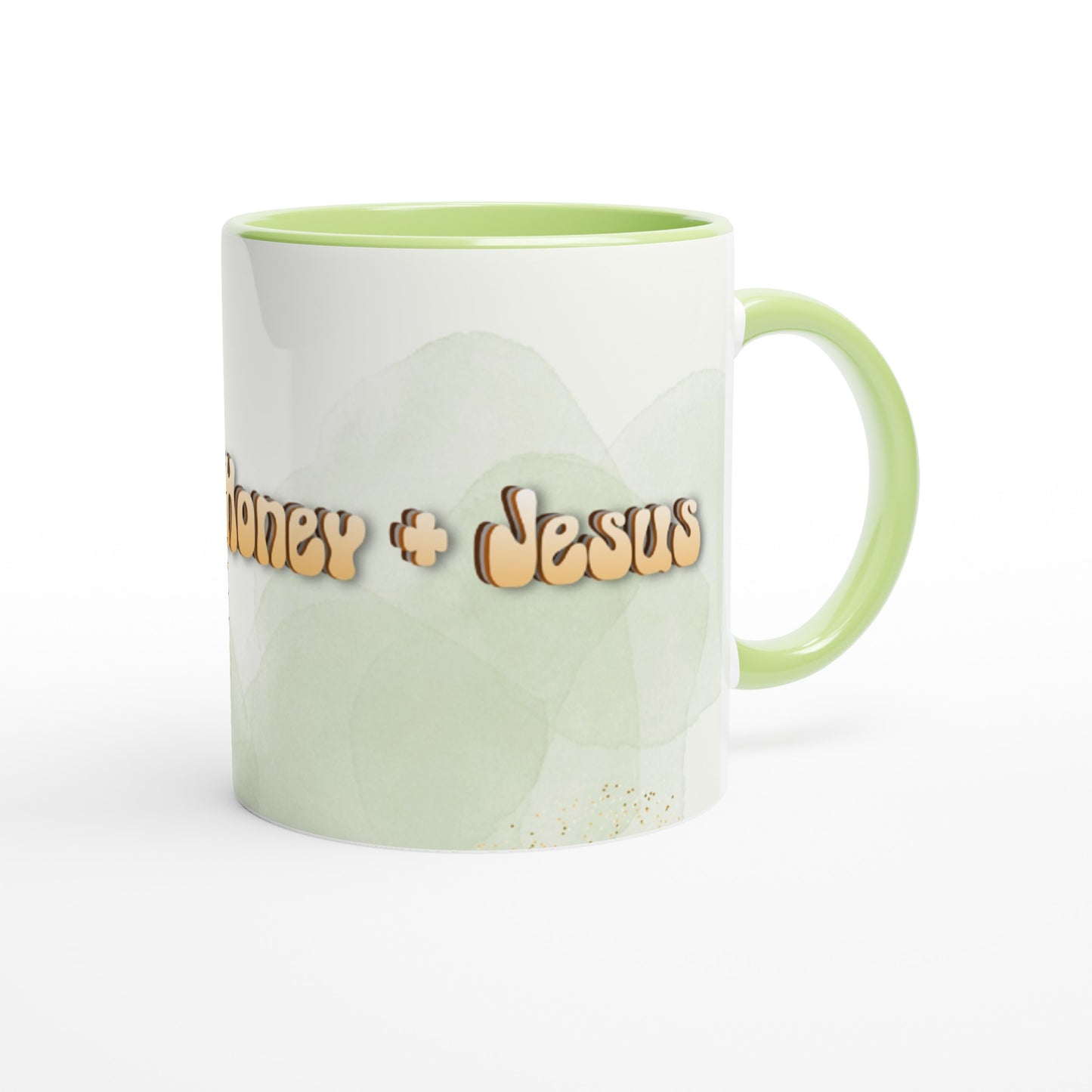 Tea with Honey and Jesus, 11oz Mug with Color Inside