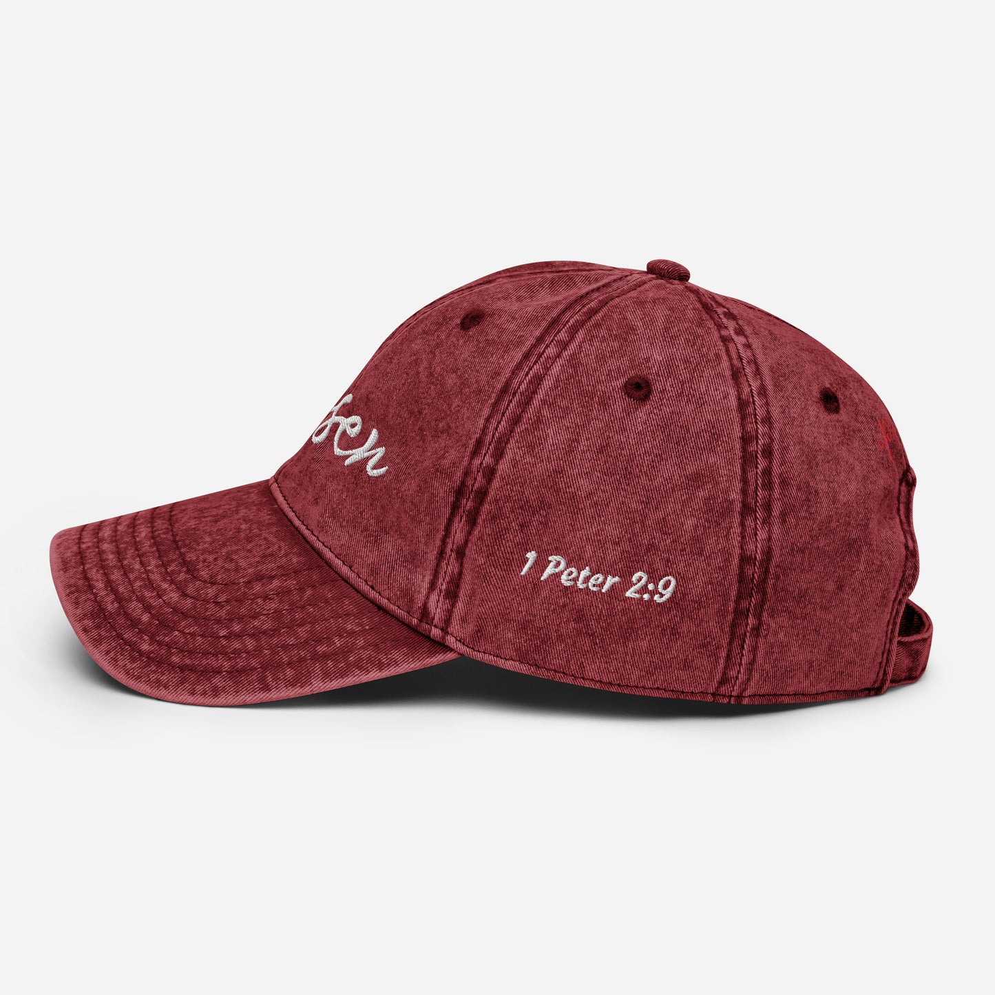 Chosen Powerful Word Bible Verse Vintage Cotton Twill Cap