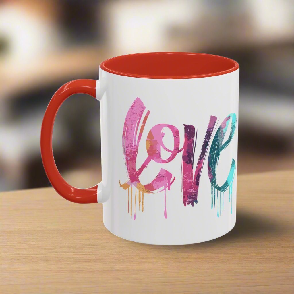 Inspirational Love Never Fails Coffee Mug, Beautiful Crafted Ceramic Cup, Gift for Him Her, Religious Quote, 11oz 15oz