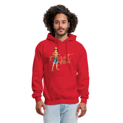 One Piece Anime Designed with Motivational and Inspirational "I Got This" Hoodie - red