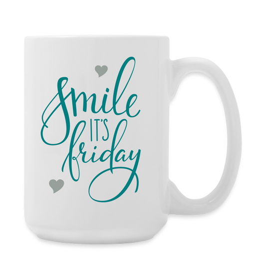 Smile It's Friday Coffee/Tea Mug 15 oz - white