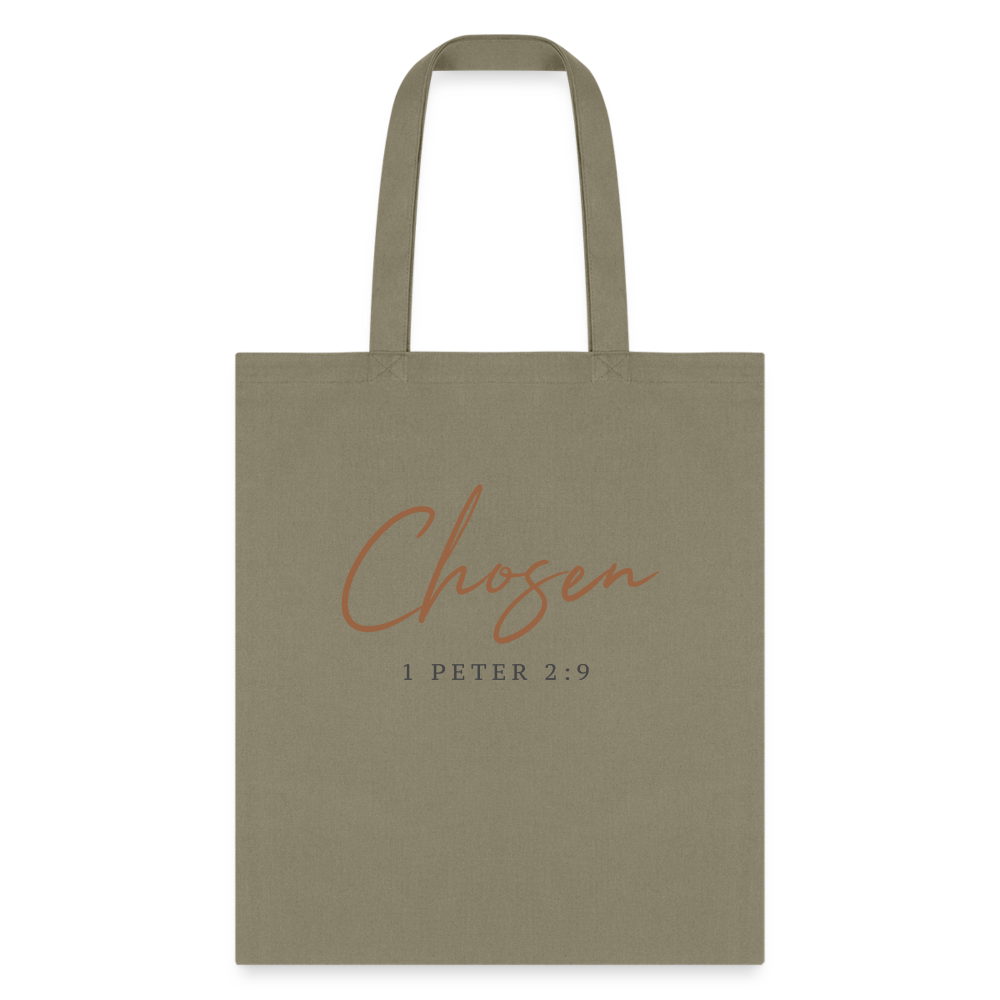 Chosen Cotton Canvas Tote Bag - Natural Beige - khaki