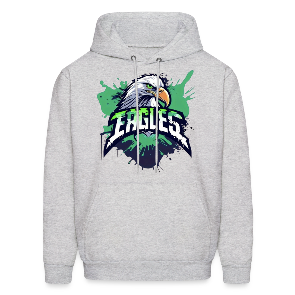 Eagles Philadelphia Football Fans Men's Hoodie - ash 