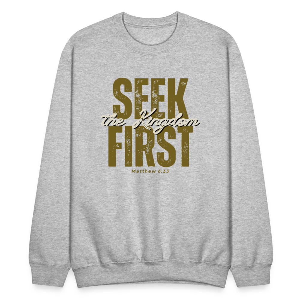 Seek First the Kingdom of God Inspiring Bible Scripture - heather gray