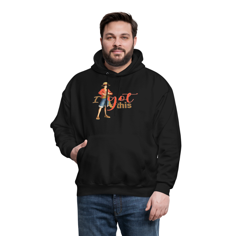 One Piece Anime Designed with Motivational and Inspirational "I Got This" Hoodie - black
