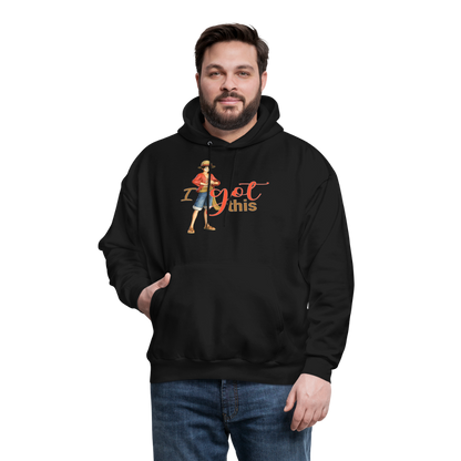 One Piece Anime Designed with Motivational and Inspirational "I Got This" Hoodie - black