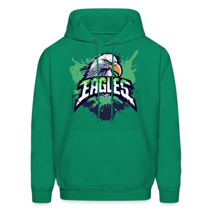 Eagles Philadelphia Football Fans Men's Hoodie - kelly green