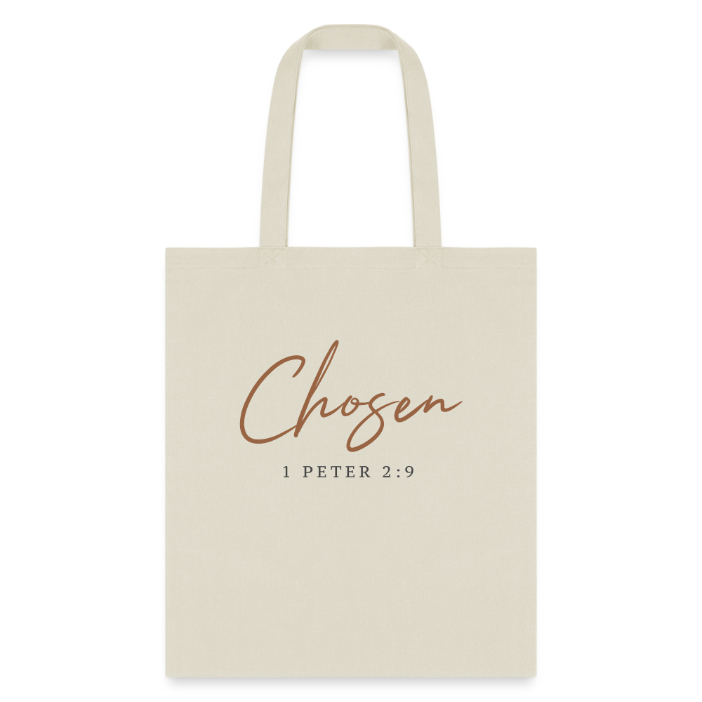 Chosen Cotton Canvas Tote Bag - Natural Beige - natural