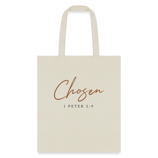 Chosen Cotton Canvas Tote Bag - Natural Beige - natural