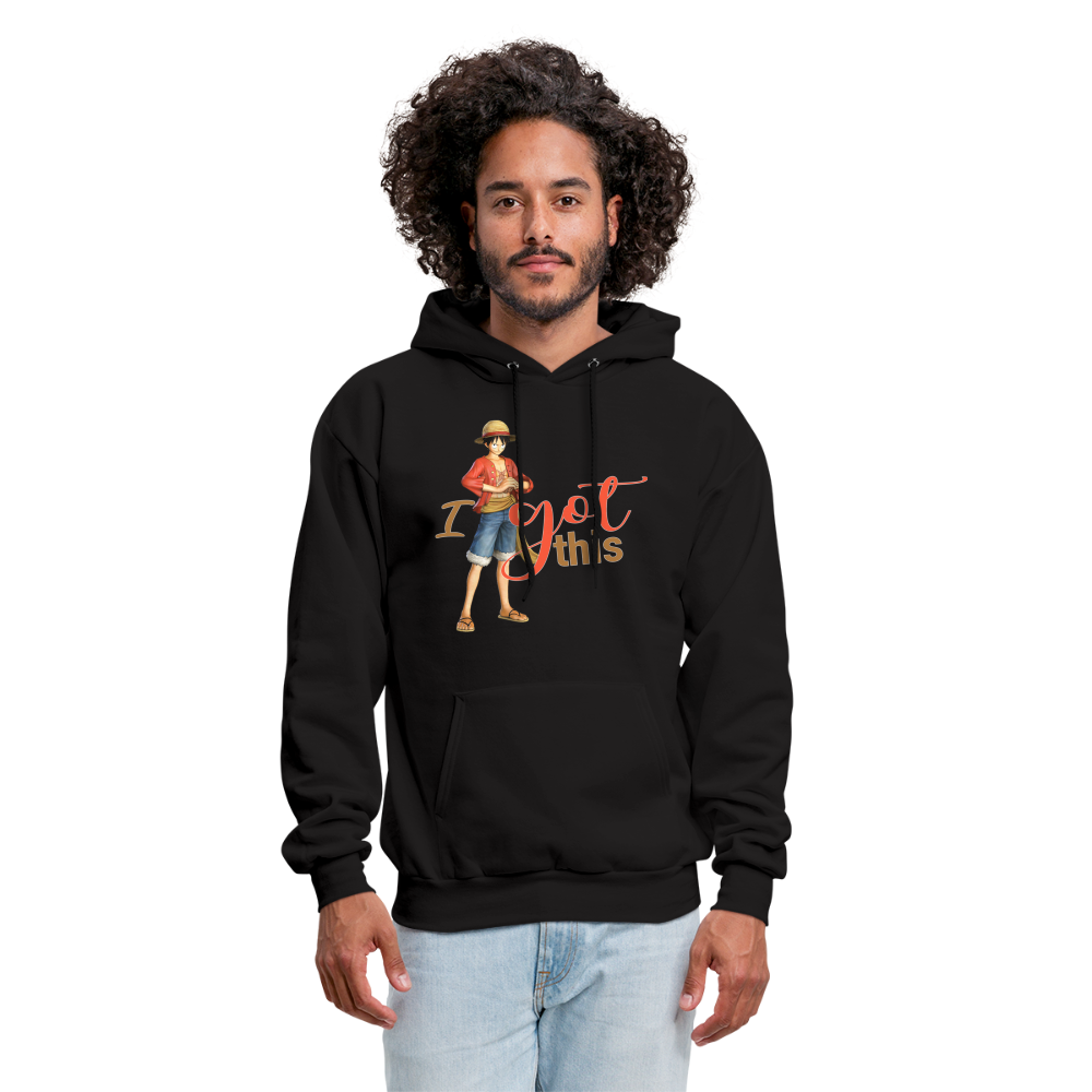 One Piece Anime Designed with Motivational and Inspirational "I Got This" Hoodie - black
