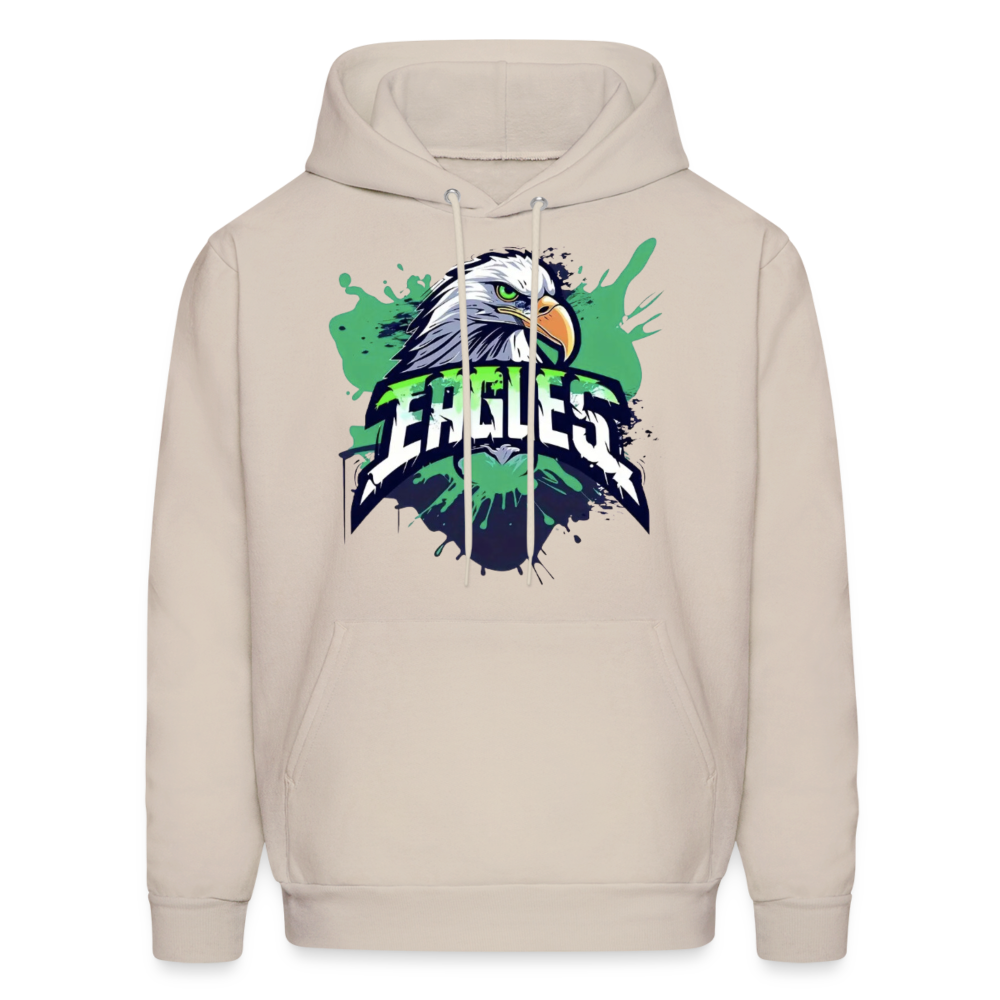 Eagles Philadelphia Football Fans Men's Hoodie - Sand