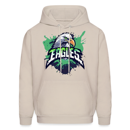 Eagles Philadelphia Football Fans Men's Hoodie - Sand