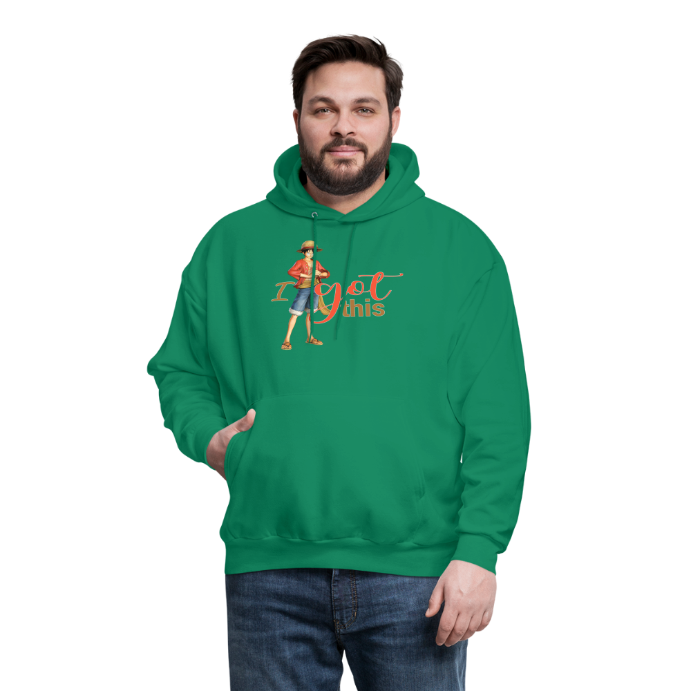 One Piece Anime Designed with Motivational and Inspirational "I Got This" Hoodie - kelly green