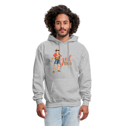 One Piece Anime Designed with Motivational and Inspirational "I Got This" Hoodie - heather gray