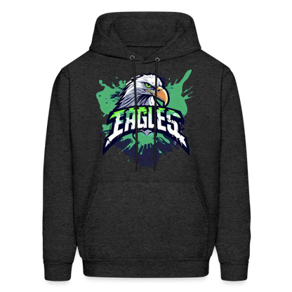 Eagles Philadelphia Football Fans Men's Hoodie - charcoal grey