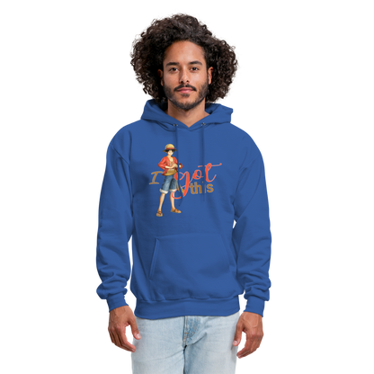 One Piece Anime Designed with Motivational and Inspirational "I Got This" Hoodie - royal blue