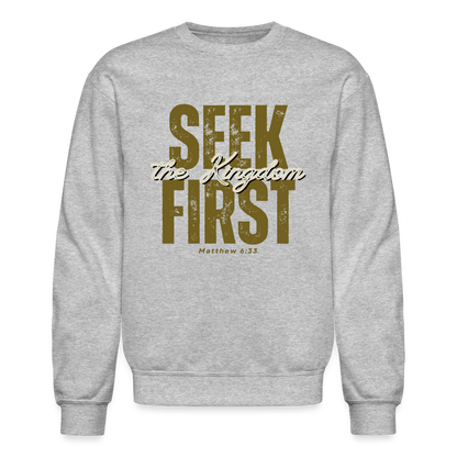 Seek First the Kingdom of God Inspiring Bible Scripture - heather gray