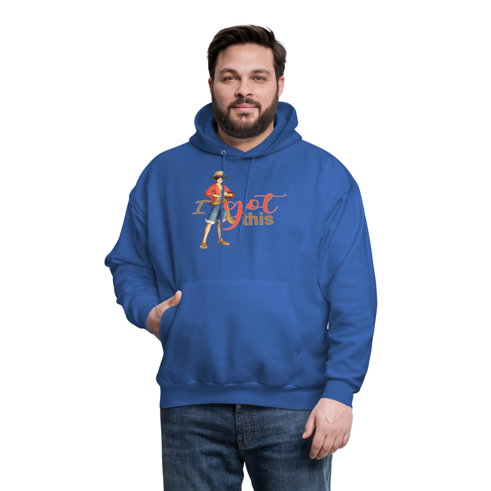 One Piece Anime Designed with Motivational and Inspirational "I Got This" Hoodie - royal blue