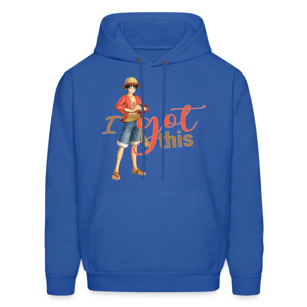 One Piece Anime Designed with Motivational and Inspirational "I Got This" Hoodie - royal blue