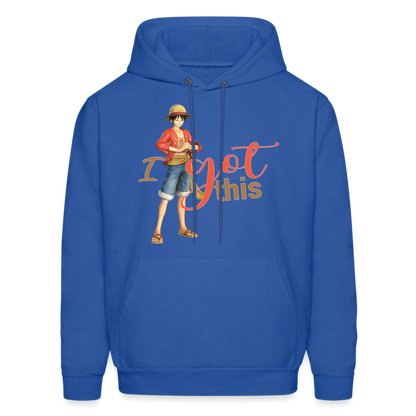 One Piece Anime Designed with Motivational and Inspirational "I Got This" Hoodie - royal blue