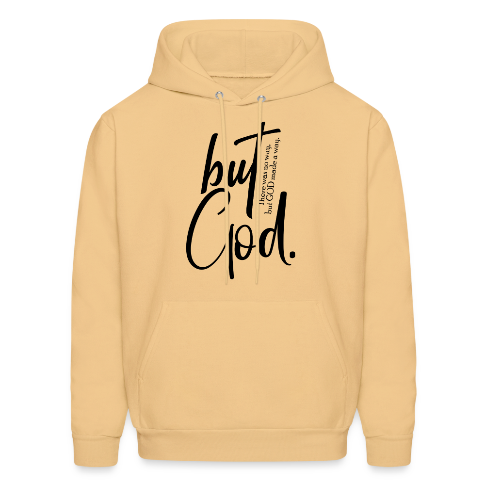 But God. There was no way, but God made a way. Men and Women's Hoodie - light yellow