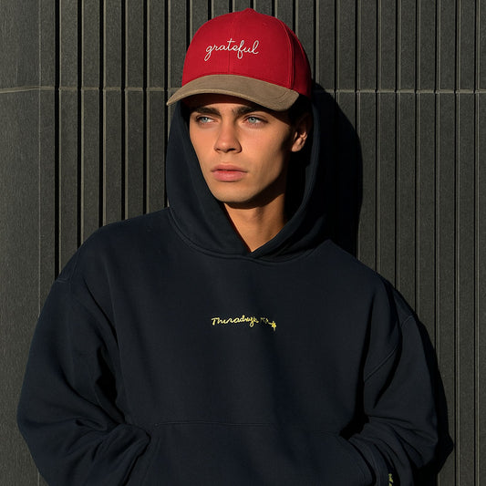 Grateful Two Tone Color Suede Bill Cap