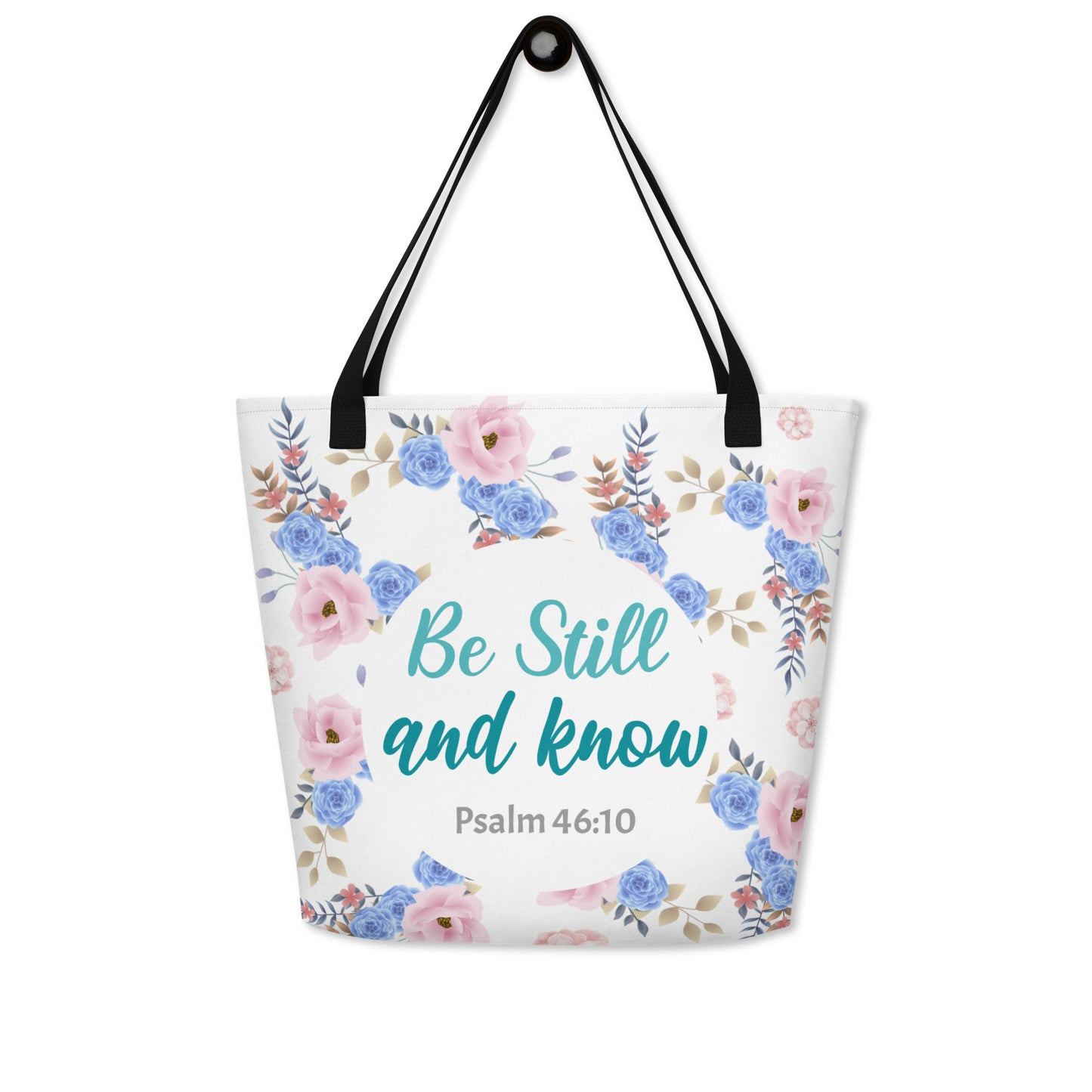 Be Still and Know Tote Bag, Cottagecore