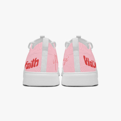 Walk by Faith. Pink Red Low Top Sneakers