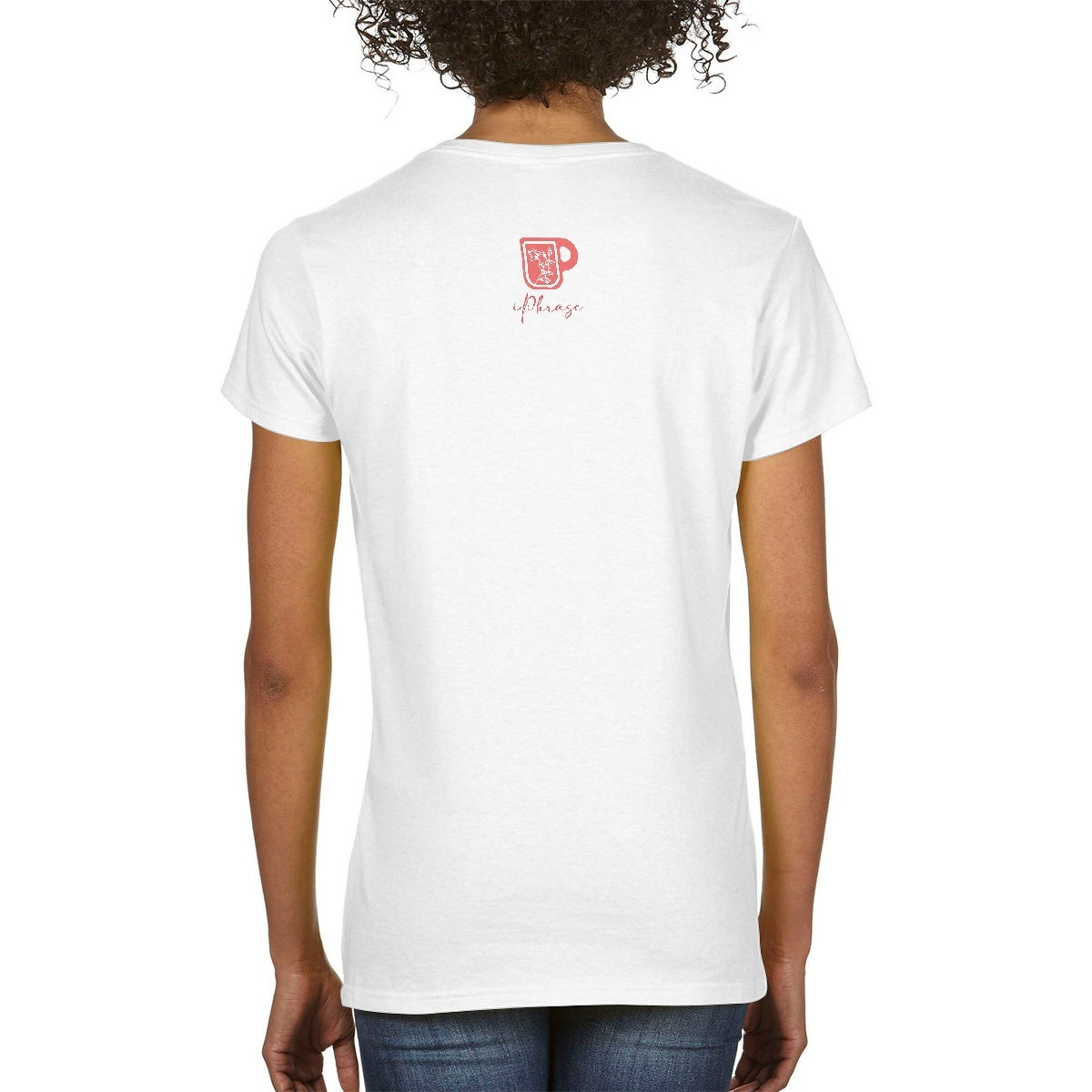 Trust in the Lord Heart Diamond Shape Ladies V-Neck T-Shirts