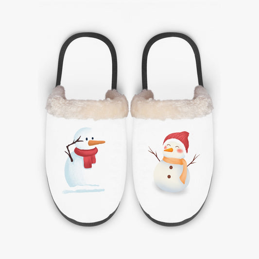 Funny Snowman Home Slippers